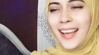 Horny Hijab  Orgasm Face Slowmotion Tiktok