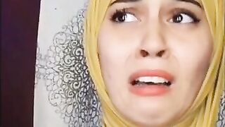 Horny Hijab  Orgasm Face Slowmotion Tiktok