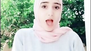 Horny Hijab  Orgasm Face Slowmotion Tiktok