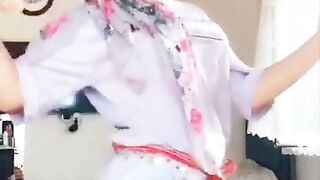 Horny Hijab  Orgasm Face Slowmotion Tiktok