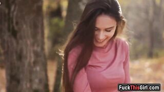 Gorgeous Brunette Fucking Her REAL Step Uncle