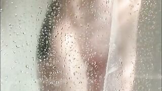 Hidden Iphone Catches Horny Tattooed Step-mom Masturbating in the Shower in Hot Portrait Video