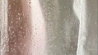 Hidden Iphone Catches Horny Tattooed Step-mom Masturbating in the Shower in Hot Portrait Video