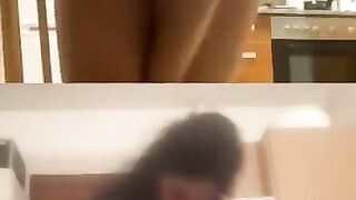 Flashing boobs, sexy ass bikini live on facebook, Romanian