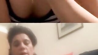 Flashing boobs, sexy ass bikini live on facebook, Romanian