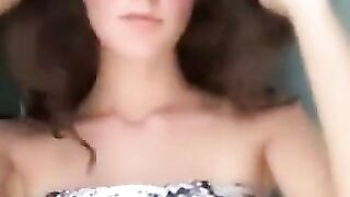 Snapchat nude leak gorgeous 18yo girl with small tits stripp