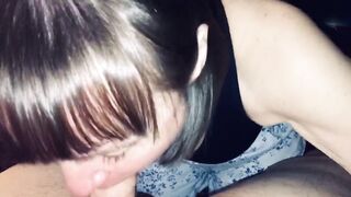 My Friends Mom Sucking me Dry and Making Happy Sounds when I Explode in her Mouth! Showing Cum Mouth