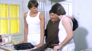 Best CMNF in classic German comedy. Stripping naked and ENF