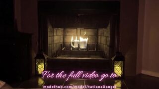 Real Couple has a Sensual and Romantic Fuck in Front of the Fireplace - Pussy and Anal Fuck