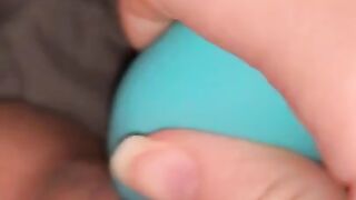 Teen Plays with Pussy with Toy- Cum Challenge