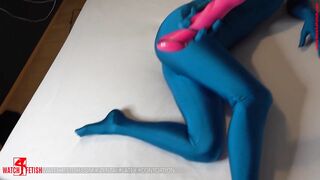 Awesome POV homemade movie for all fetish zentai lovers