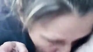 Mature hooker blowjob in car