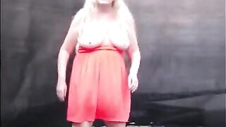 Fat Wife On Trampoline