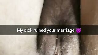 My Short Fat Dick Ruined your Marriage! Cheating Wife Pussy Totally Stretched! [cuckold. Snapchat]