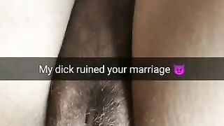 My Short Fat Dick Ruined your Marriage! Cheating Wife Pussy Totally Stretched! [cuckold. Snapchat]