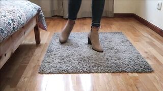 Wearing Sexy Boots and Walking on the Carpet