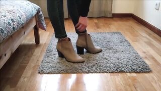 Wearing Sexy Boots and Walking on the Carpet