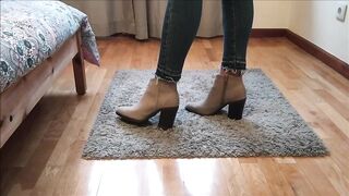 Wearing Sexy Boots and Walking on the Carpet