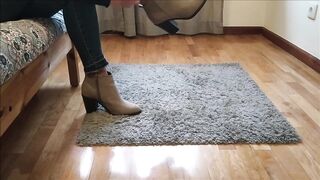 Wearing Sexy Boots and Walking on the Carpet