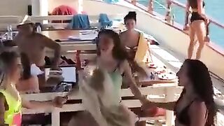 hot bikini girl dancing