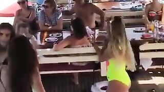 hot bikini girl dancing