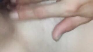 Boyfriend Records and Helps Girlfriend Fingering Tight Pussy