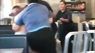 women in a bar fight