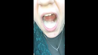 Nasty Dogging Girl Sucks and Swallows old Men