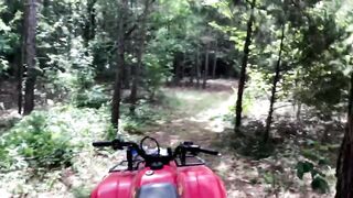 OUTDOOR Quick SUCK n FUCK on the ATV 4-wheeler