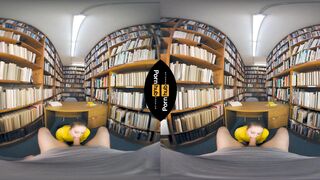 VR 180 - Laney Grey Rides will Pounder in the Library