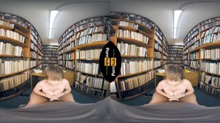 VR 180 - Laney Grey Rides will Pounder in the Library