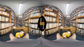 VR 180 - Laney Grey Rides will Pounder in the Library