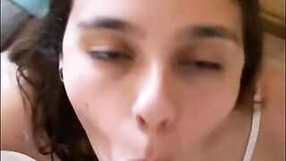 Cute College Girl Eats my Cock for Breakfast HD