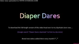 Zara Lei takes on the 3-minute Diapered Bondage-Challenge! | (February 2021)