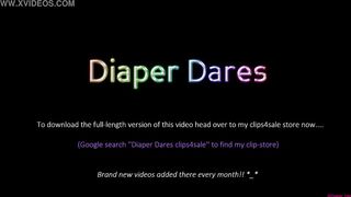 Zara Lei takes on the 3-minute Diapered Bondage-Challenge! | (February 2021)