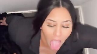 Maori Slut Deep Throating Cock for CUMSHOT FACIAL! (Message for Snapchat!)