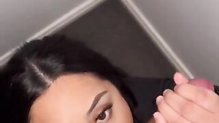 Maori Slut Deep Throating Cock for CUMSHOT FACIAL! (Message for Snapchat!)