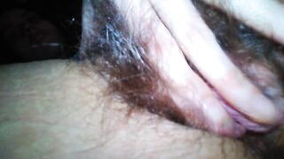 Hirsute Hairy Solo ManyVids Onlyfans PAWG PinkMoonLust Smells own Hairiest Pussy Touches Labia Lips