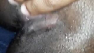 Slow pussy massage close up