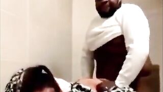 Famous Fatboy SSE fucking Babymamma In Public Bathroom