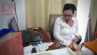 Woman Secretary Gets Fucked with a Dildo. Hidden Camera in the Office Part 3