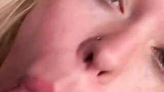 Extremely up close blowjob from sexy ex girlfriend