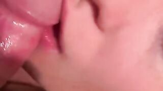 Extremely up close blowjob from sexy ex girlfriend