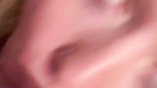 Extremely up close blowjob from sexy ex girlfriend