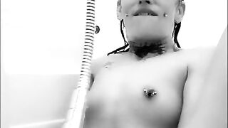 Massaging my Clit with the Shower Head