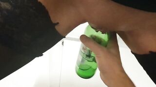 BDSM Bet, Put in Tour Pussy the Beer! Step Sister is Beautiful and Hot