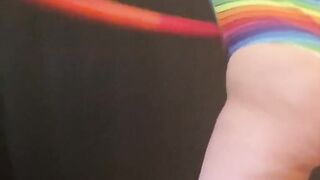 Hula Hooping Rainbow PAWG Chillin on a Saturday