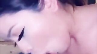 Alva Jay Sucks Cock and Gets Fucked POV - Cumshot ending