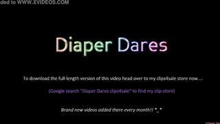 Tammy Pink takes on the 3-minute Diapered Bondage-Challenge! | (March 2021)