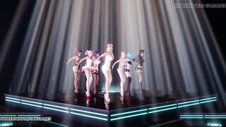 MMD Brown Eyed Girls-Abracadabra KDA Hot Dance 4K UHD 60FPS